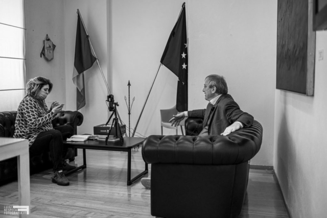 Francavilla al Mare - Paola Toro e Antonio Luciani durante una diretta in streaming