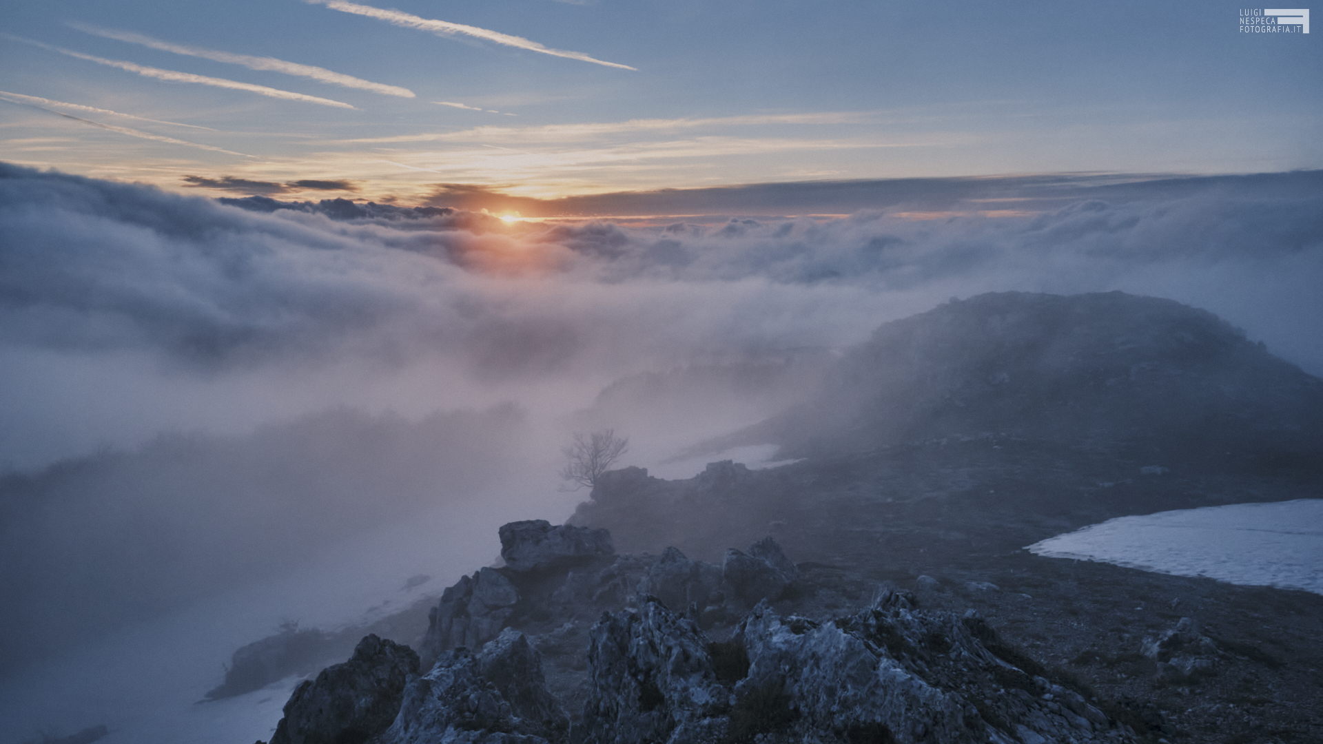 Maggio 2021 - Nubi sul Monte Autore - Monti Simbruini
