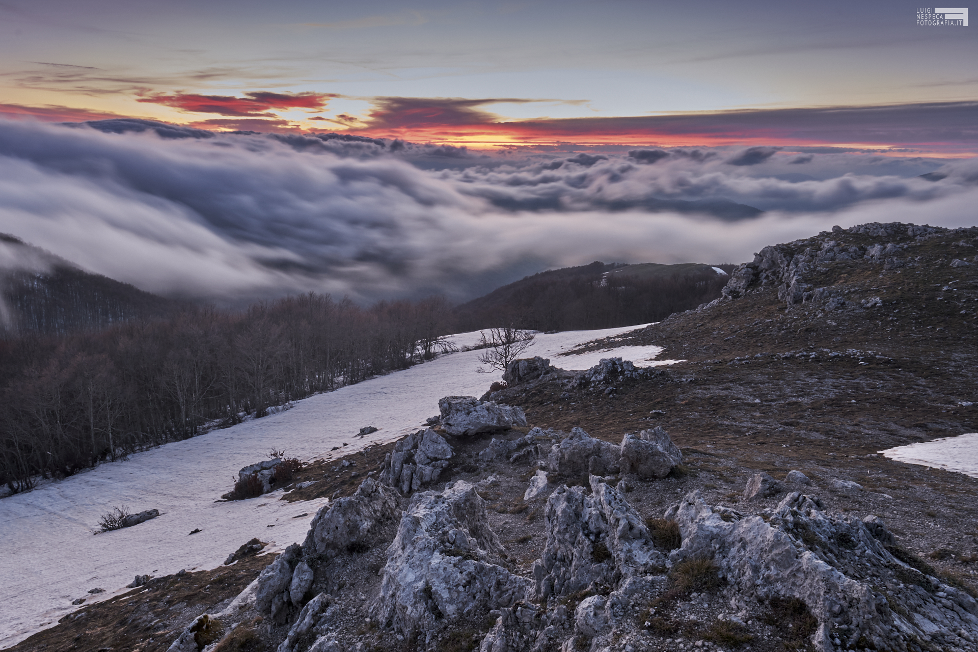 Maggio 2021 - Nubi sul Monte Autore - Monti Simbruini