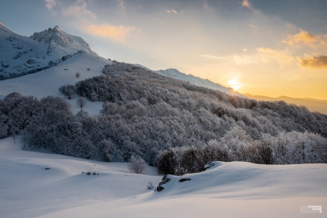 24 - Tramonto invernale a Cima Alta - Corno Piccolo