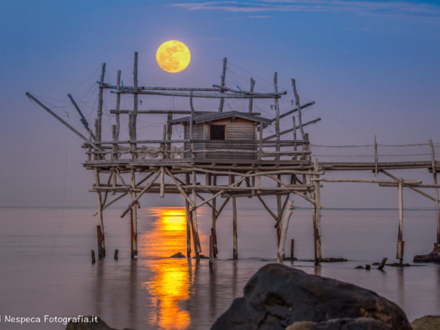 Il trabocco Turchino e la super luna - San Vito (CH)