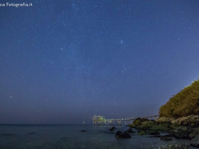 Notte stellata al Trabocco Turchino - San Vito (CH)