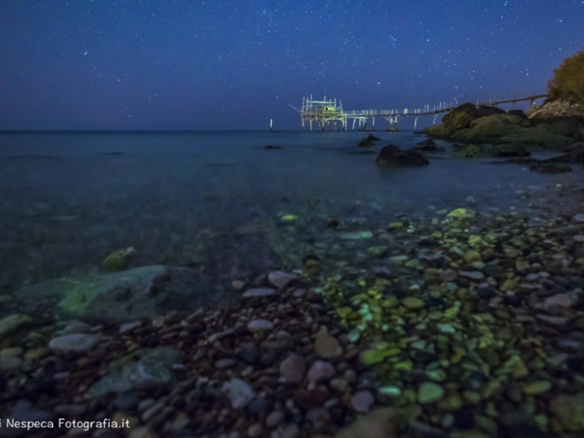 Notte stellata al Trabocco Turchino - San Vito (CH)