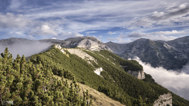 Le creste del Monte Cavallo e le cime più alte della Maiella