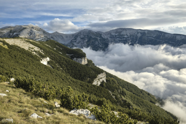 Le creste del Monte Cavallo e le cime più alte della Maiella