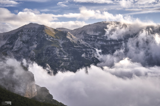 Le creste del Monte Cavallo e le cime più alte della Maiella